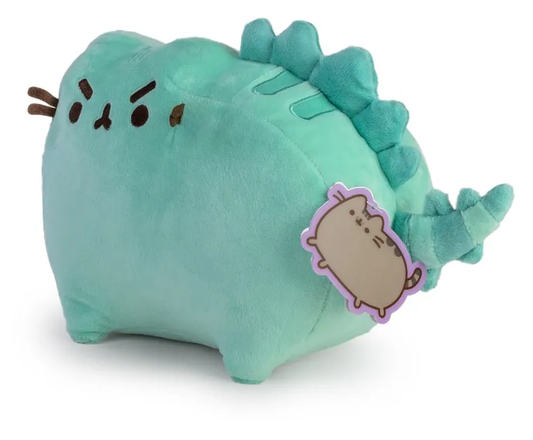 Pusheen, Pusheenosaurus, jucarie de plus, menta verde, 24 cm