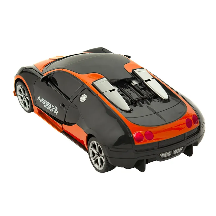 Race Xtreme, Masina care se transforma in robot 2 in 1, vehicul cu telecomanda, lumini si sunete, 1:18