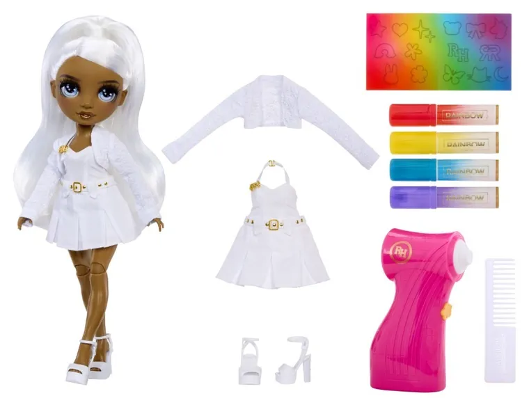 Rainbow High, Air Brush & Create, papusa fashion, Grey Eyes