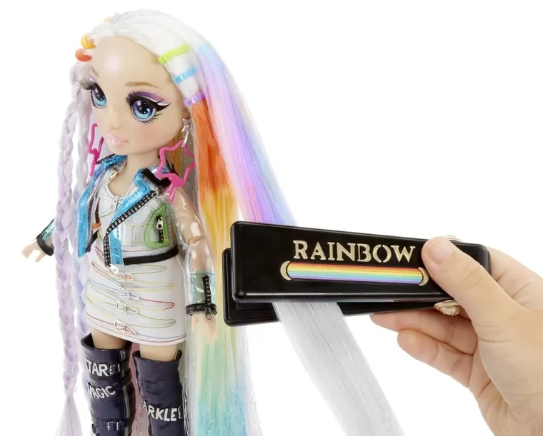 Rainbow High, Salon de coafura, set papusa cu accesorii