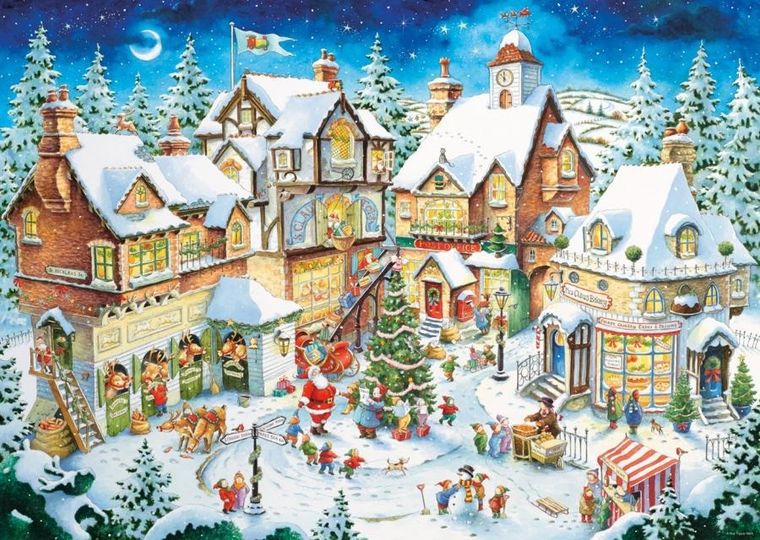 Ravensburger, Christmas Village, puzzle, 1000 piese