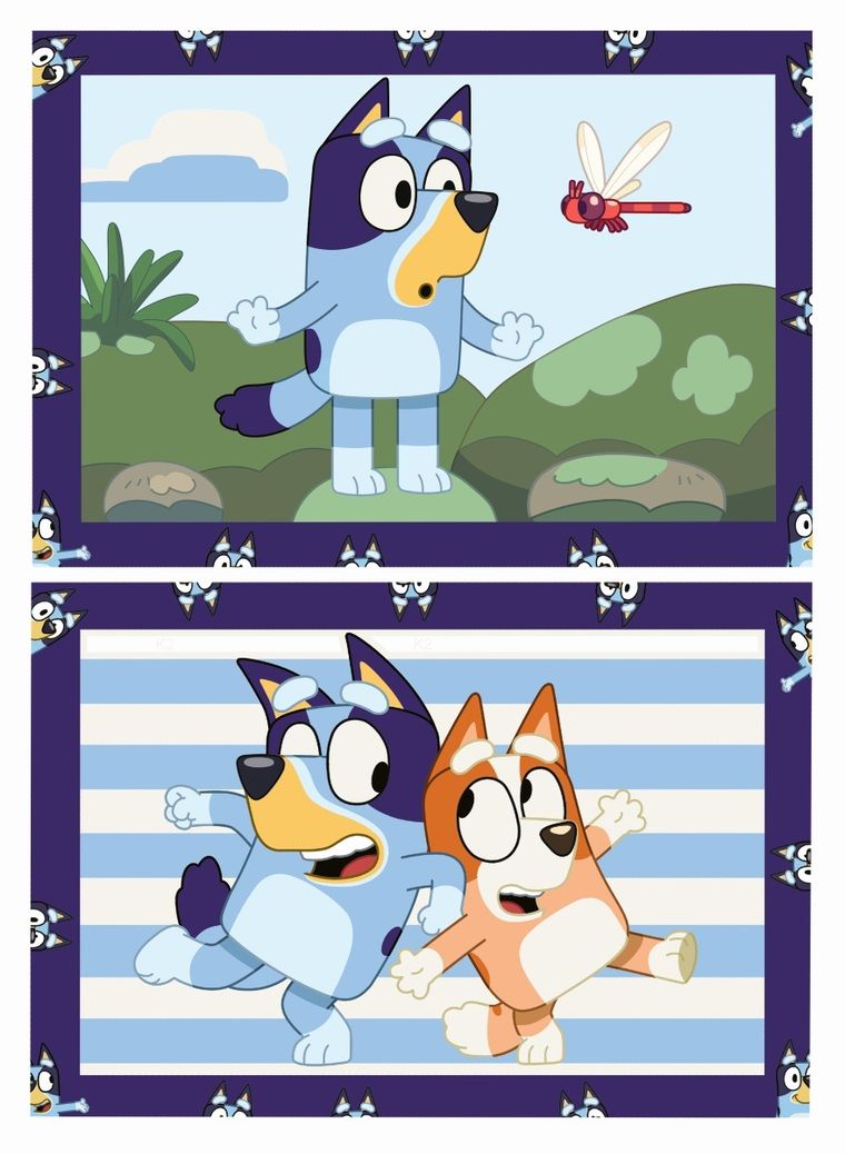Ravensburger, CreArt, Bluey, pictura dupa numere, set creativ