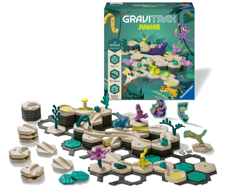 Ravensburger, GraviTrax Junior, Jungle, set de start