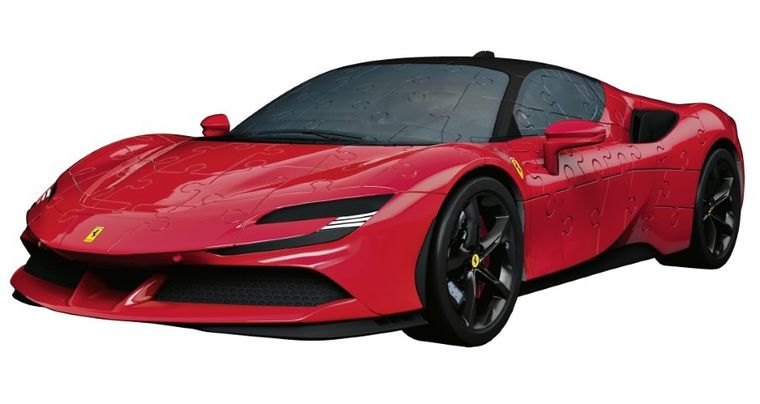 Ravensburger, Iconics, Ferrari SF90 Stradale, 1:18, puzzle 3D, 108 piese