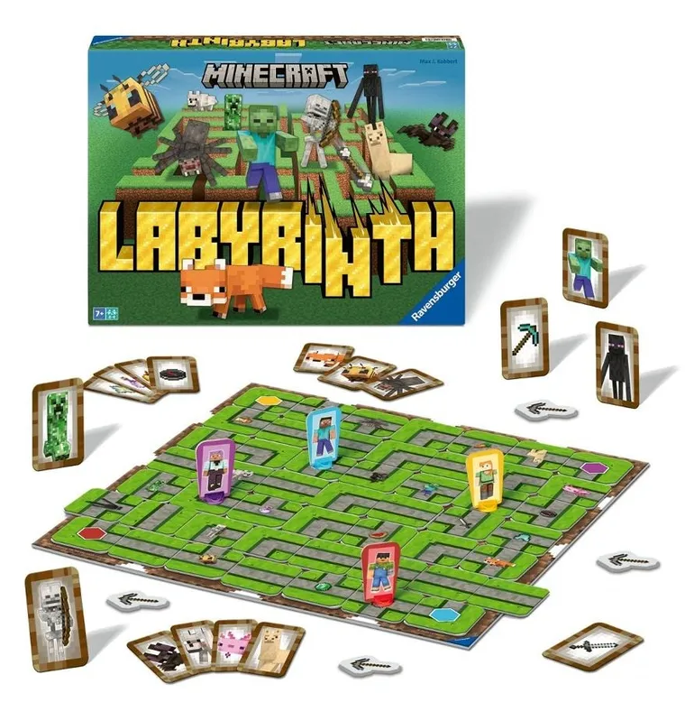Ravensburger, Labyrinth Minecraft, joc de familie