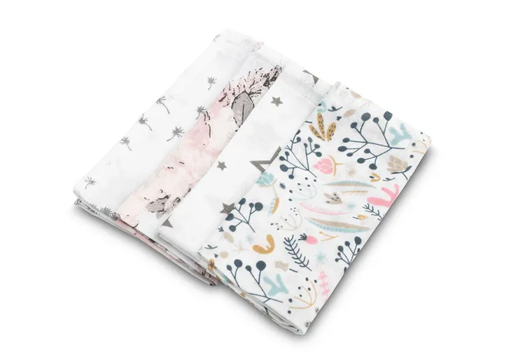 Sensillo, Absorbanta de dus cu scutec din muselina, 35-35 cm, 4 buc.