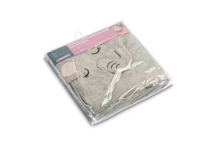 Sensillo, Bathfriends, husa moale pentru baie, Elefant, 100-100 cm