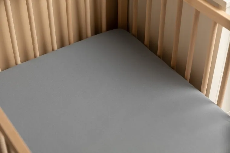 Sensillo, Deluxe, cearceaf jersey cu elastic, 120-60 cm, gri