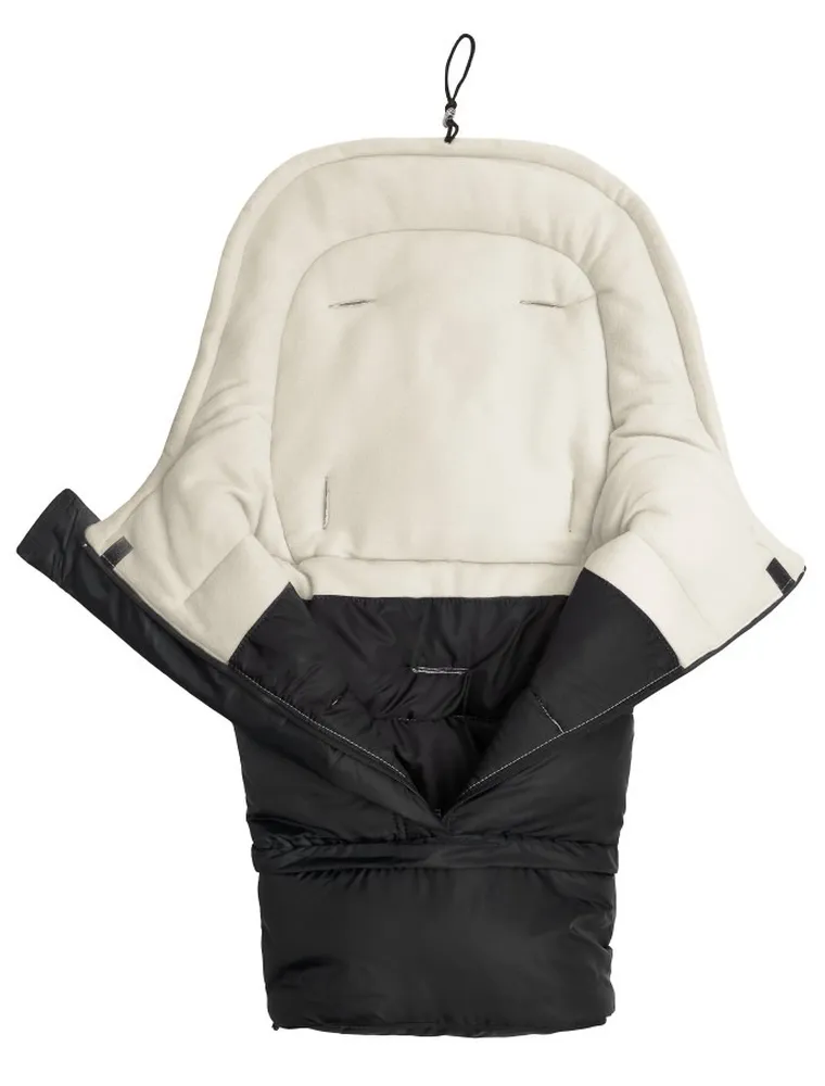 Sensillo, sac de dormit polar pentru carucior Combi 3-in-1, negru/bej