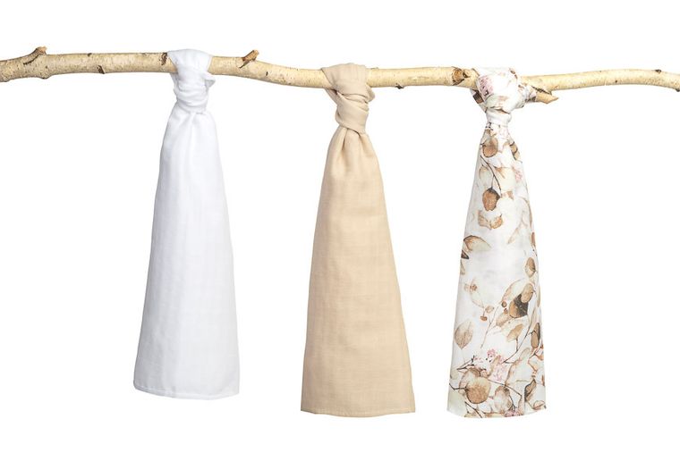 Sensillo, scutece din muselina, bej, 3 buc.