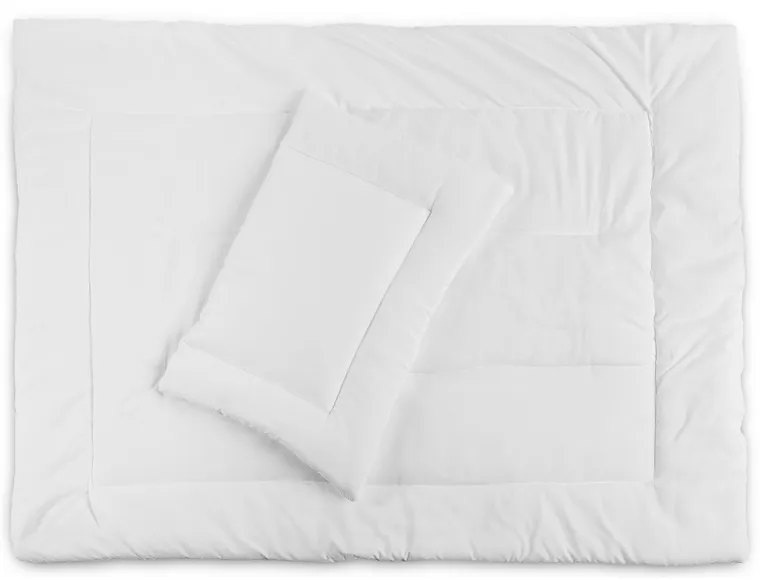 Sensillo, set de lenjerie de pat, alb, 100-135 cm