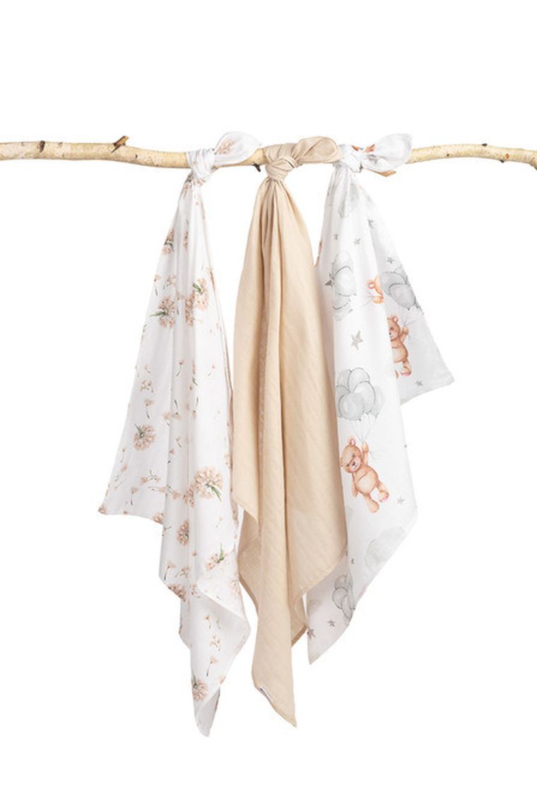 Sensillo, Ursulet, scutec din muselina, 70-80 cm, 3 buc.