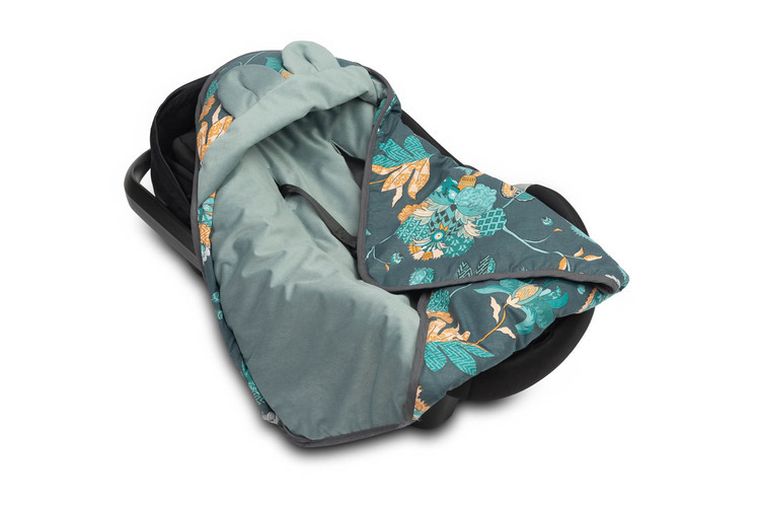 Sensillo, Velvet, husa pentru scaun auto, 90-90 cm, Paradise, smarald