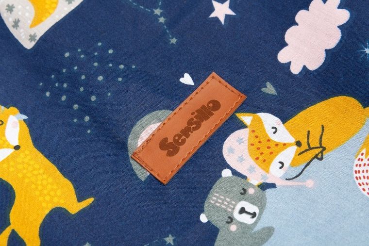 Sensillo, Vulpite, cos pentru jucarii, mediu, bleumarin