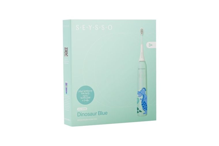 Seysso, Kids, Dinosaur, periuta de dinti sonica pentru copii, Blue, 0-3 ani