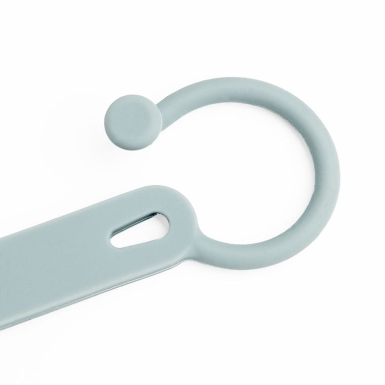 Smiki, agatatoare din silicon pentru suzeta, gri