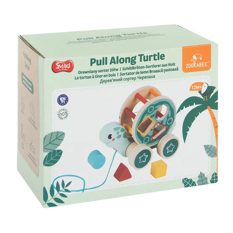 Smiki, Broasca testoasa, jucarie de tras din lemn