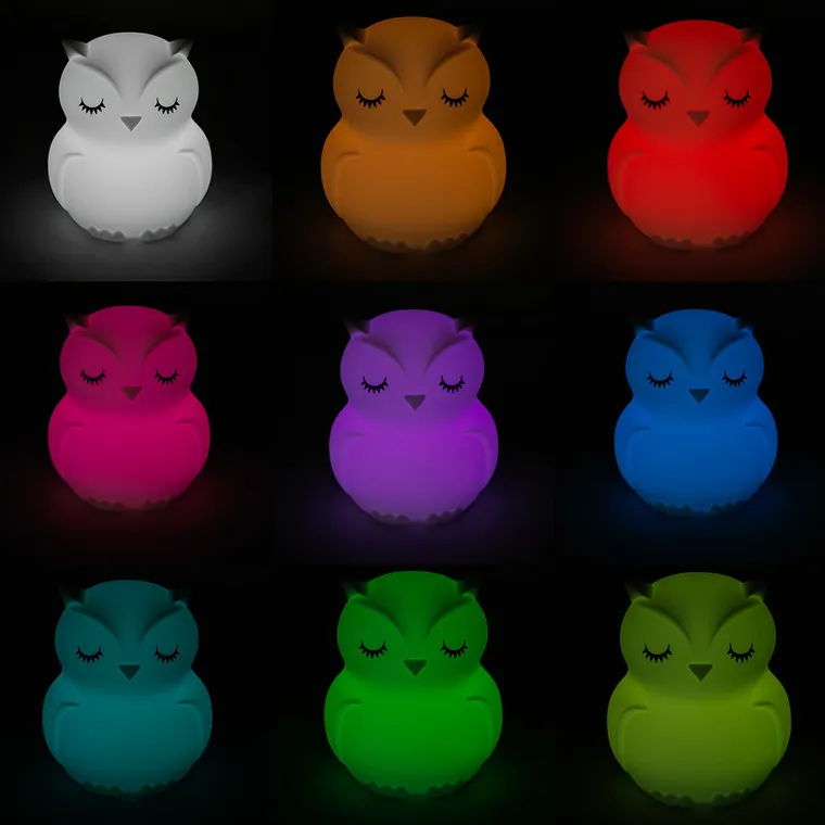 Smiki, Bufnita, lampa din silicon cu LED