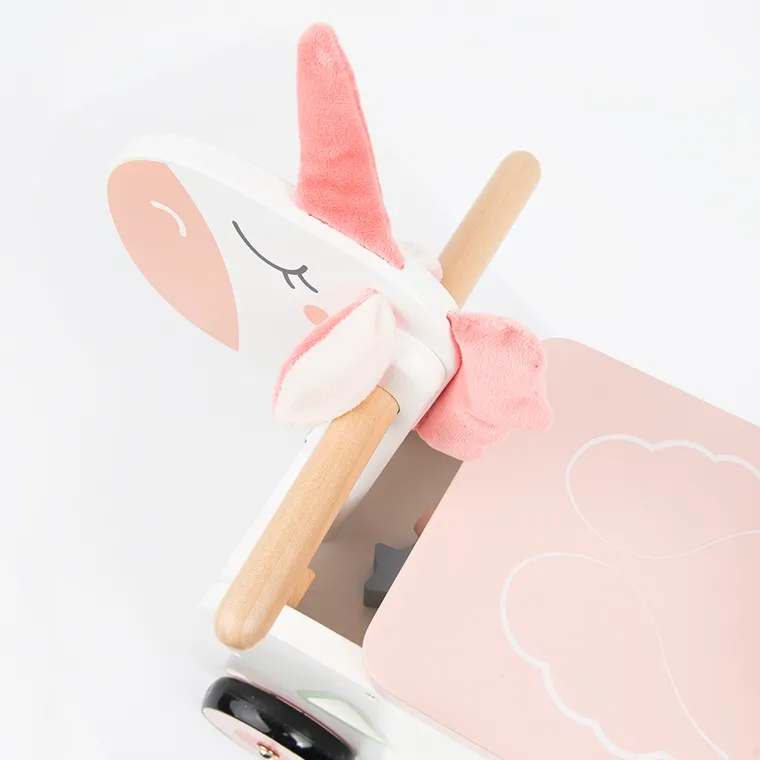 Smiki, Calut, jucarie din lemn fara pedale si piese de potrivit