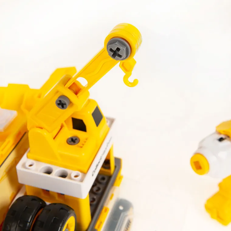 Smiki, camion de transport cu sunete, surubelnita, set