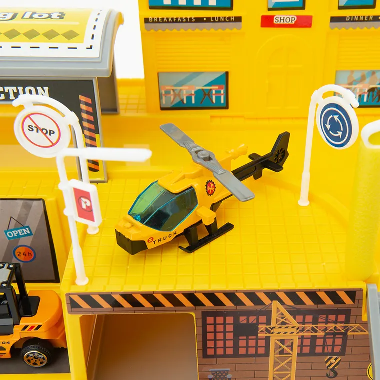 Smiki, Constructii, garaj cu vehicule, 33 elemente