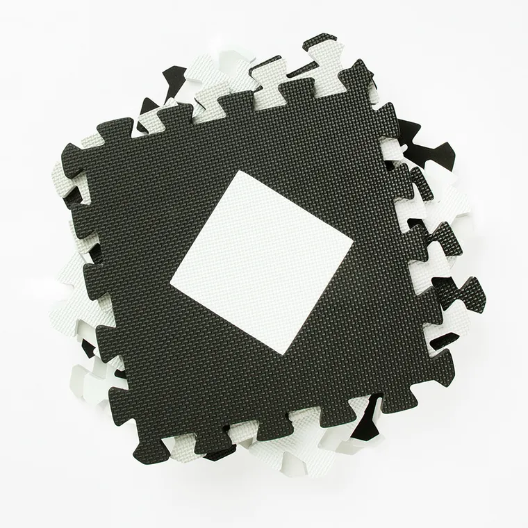 Smiki, covoras din spuma, figuri geometrice, 9 elemente