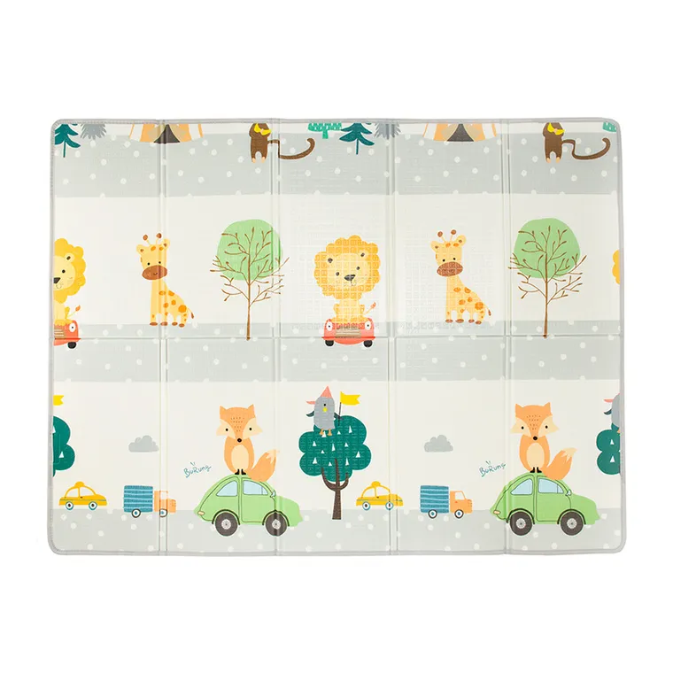 Smiki, covoras educativ din spuma, reversibil, pliabil, 150-200 cm