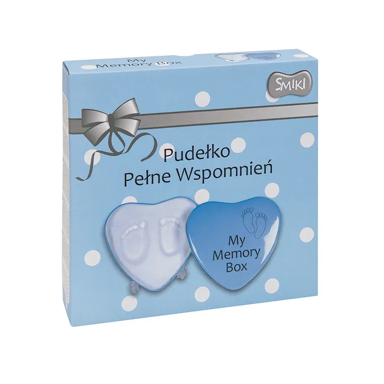 Smiki, Cutiuta plina de amintiri, set cu argila, albastru