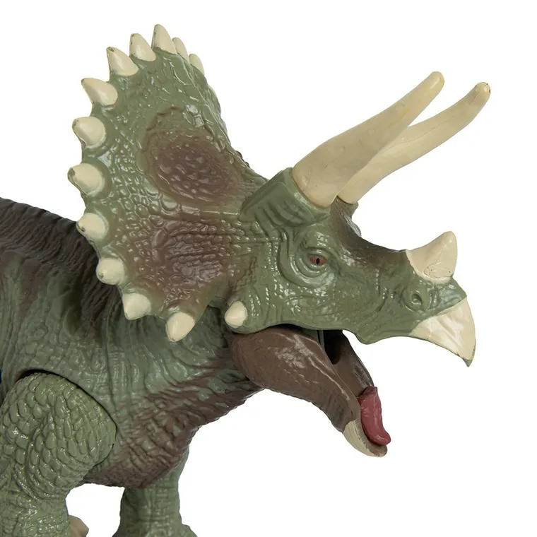 Smiki, Dino Planet, Dinozaur Triceratops, figurina cu lumini si sunete 30 cm