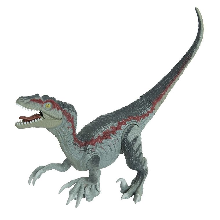 Smiki, Dino Planet, Dinozaur Velociraptor, figurina cu lumini si sunete 32 cm