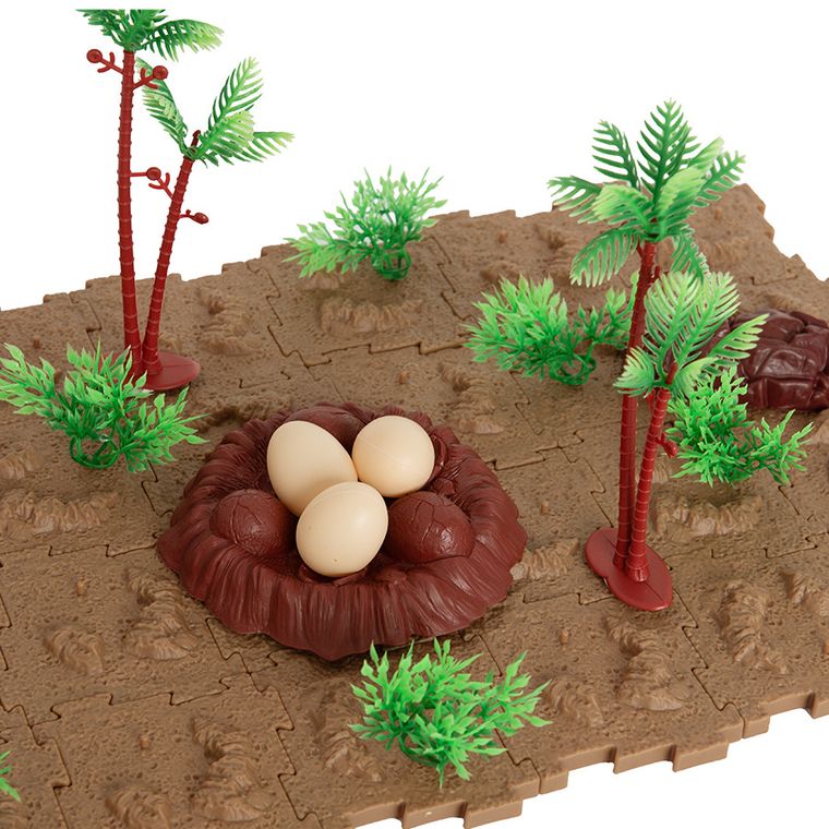 Smiki, Dinozauri, set cu figurine, 67 elemente