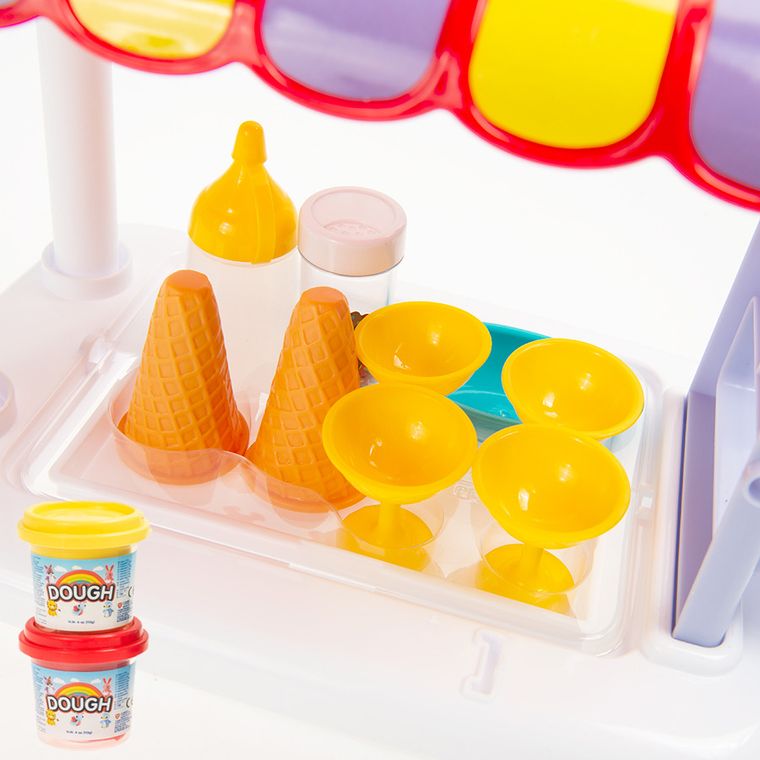 Smiki, Dough Ice Dream Cart, Carucior cu inghetata, plastilina