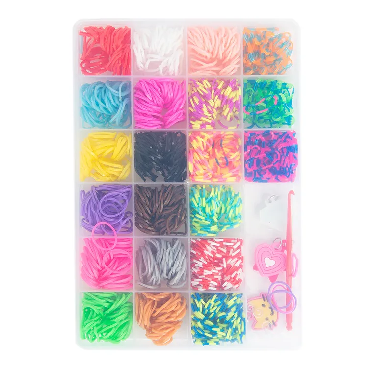 Smiki, elastice de creat bratari, set creativ