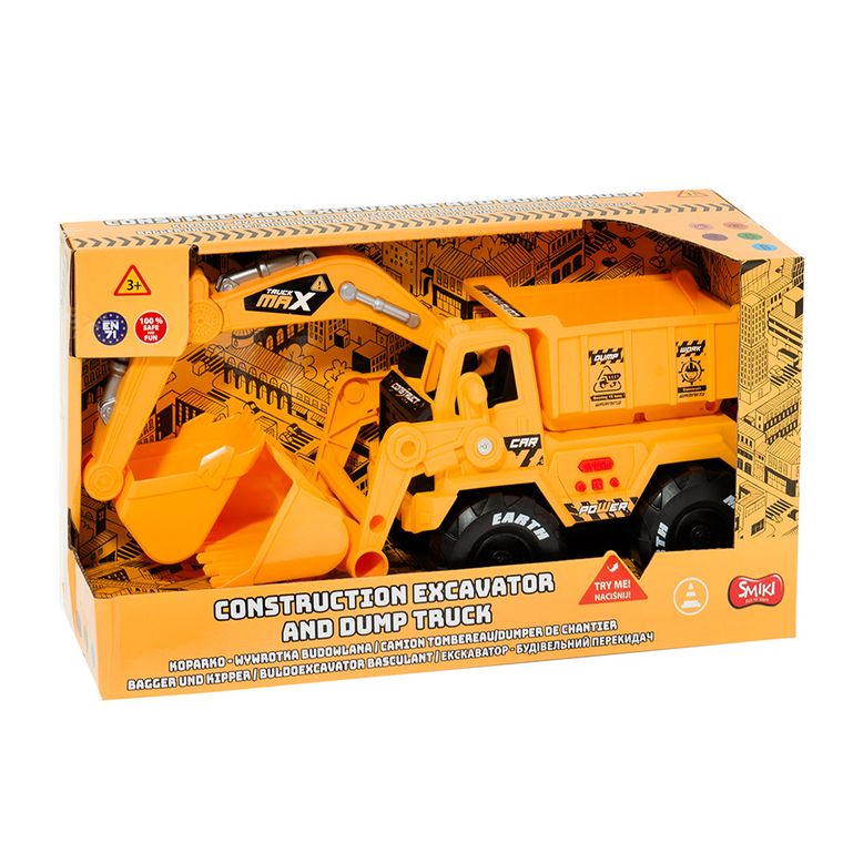 Smiki, Excavator cu basculanta, lumini si sunete, vehicul