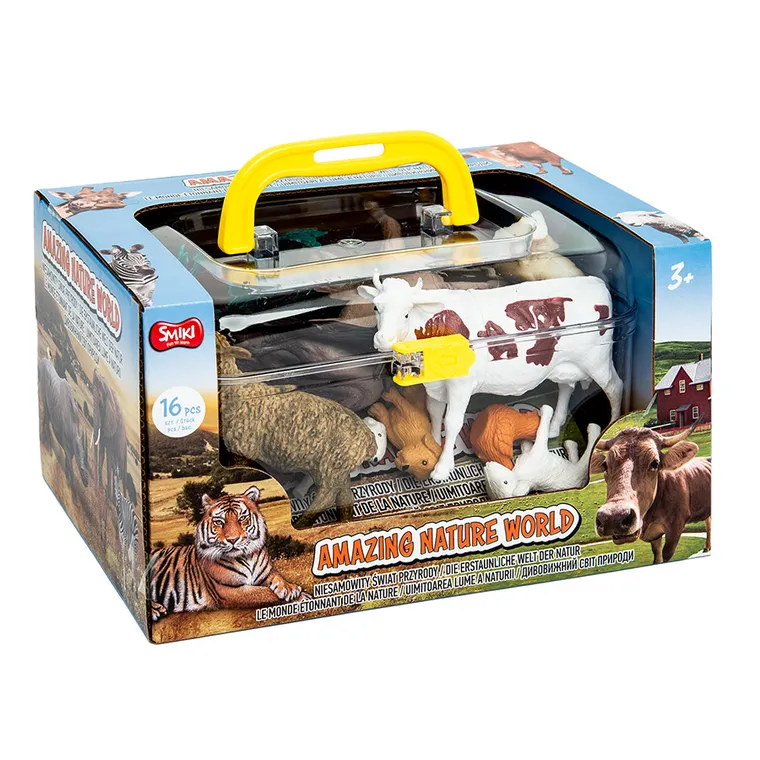 Smiki, Ferma, set de figurine in trusa, 16 elemente