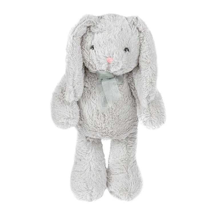 Smiki, Iepuras, jucarie de plus, gri, 40 cm