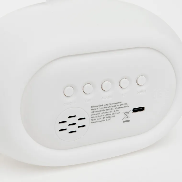 Smiki, Iepuras, lampa din silicon cu LED si ceas