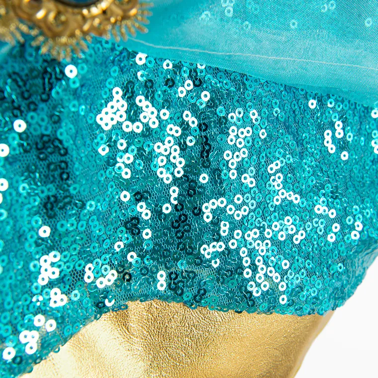 Smiki, Jasmine Aladdin, costum pentru copii, turcoaz, 117/128 cm