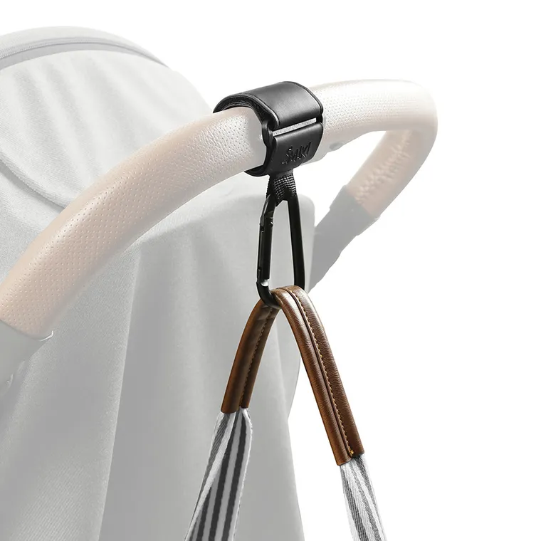 Smiki, Little Adventurer, carlige universale pentru carucior, agatatori din piele, 2 buc.