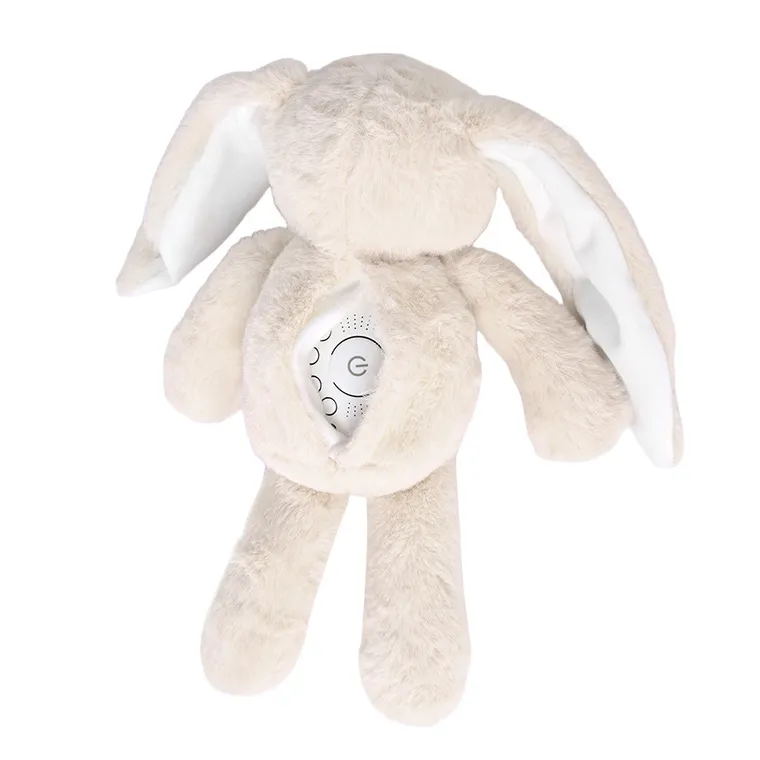 Smiki, Little Dreamer, Iepuras cu sunete albe, jucarie de plus cu lumini si melodii