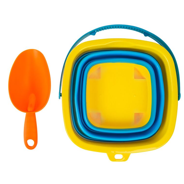 Smiki, lopatica si galetusa pliabila, set pentru joaca in nisip