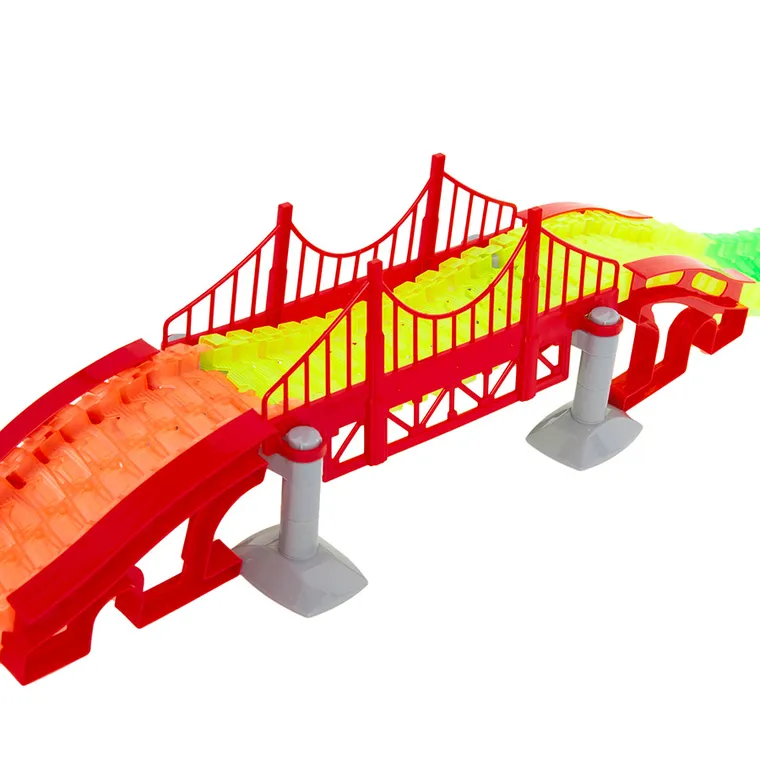 Smiki, Magic Tracks, circuit auto flexibil cu masinute, 138 elemente