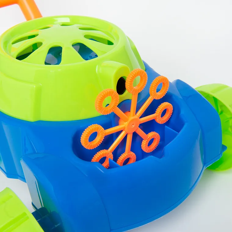 Smiki, Masina de tuns iarba, baloane de sapun