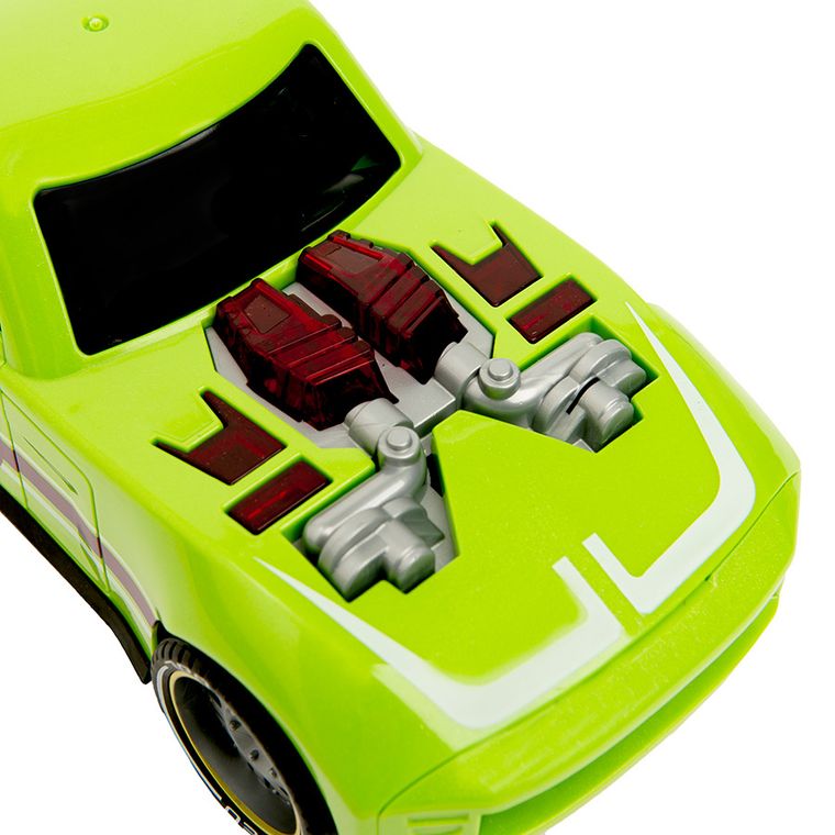 Smiki, Masinuta de curse, vehicul cu mecanism de frecare, lumini si sunete, verde
