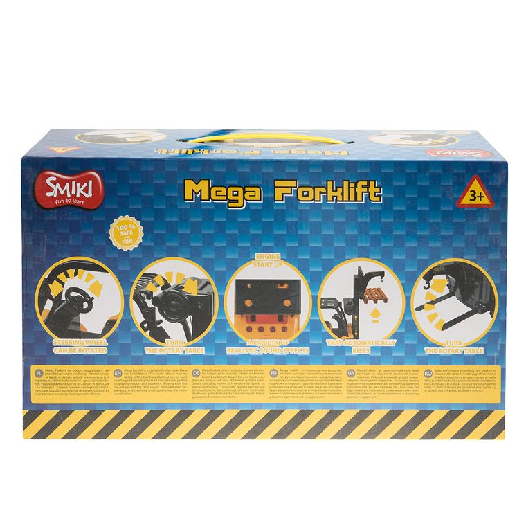 Smiki, Mega Forklift, motostivuitor, cu lumini si sunete, vehicul