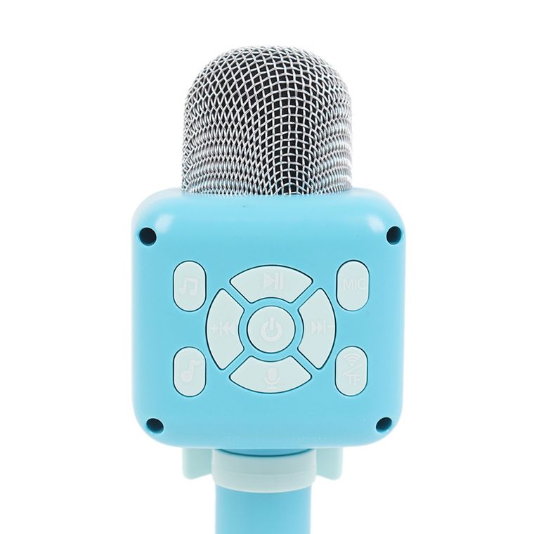 Smiki, microfon bluetooth cu difuzor, albastru