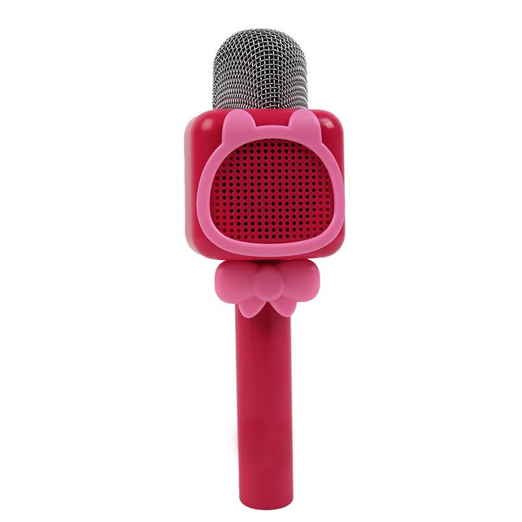 Smiki, microfon bluetooth cu difuzor, roz