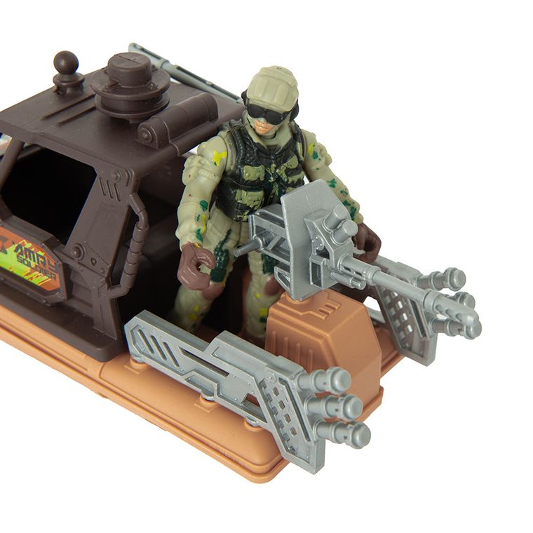 Smiki, Military base, soldat cu barca, figurina cu accesorii