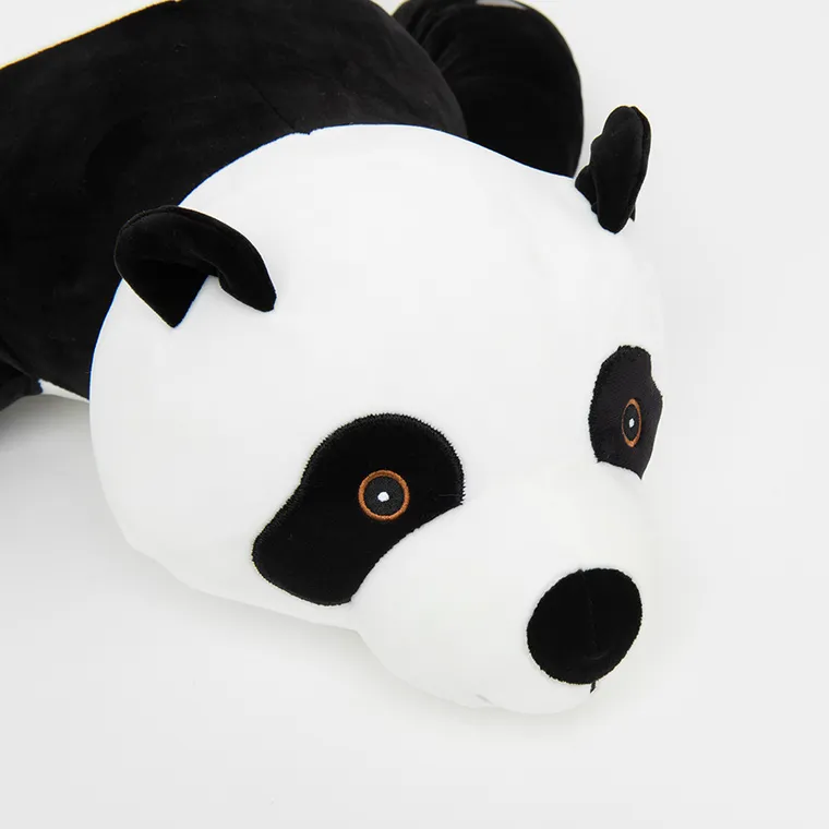 Smiki, Panda, jucarie de plus in pozitia culcat, 80 cm
