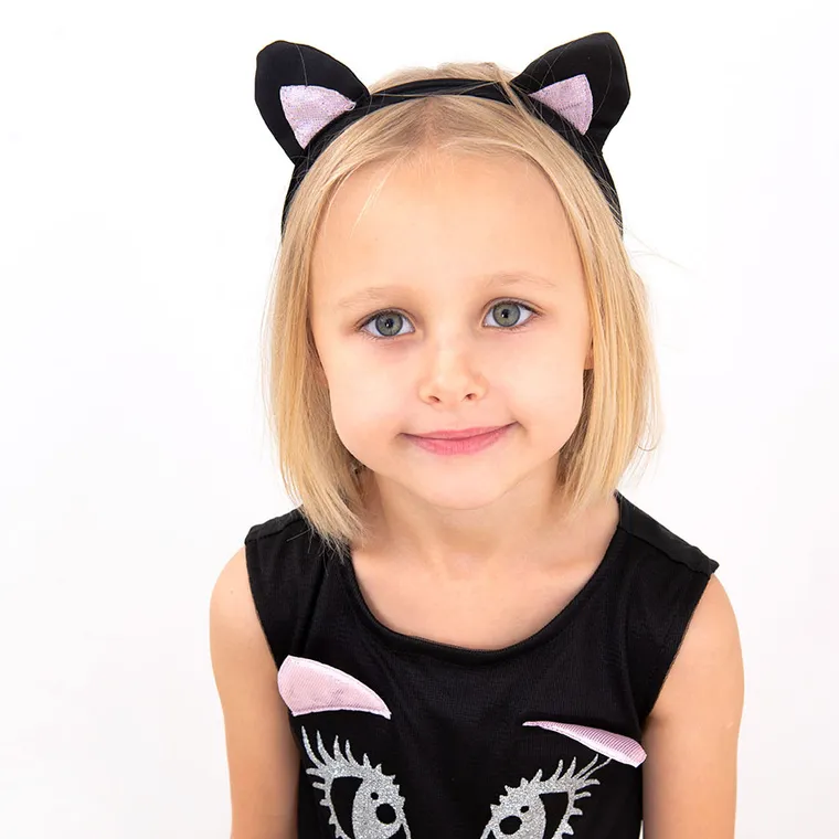 Smiki, Pisicuta, rochita, costum pentru copii, negru